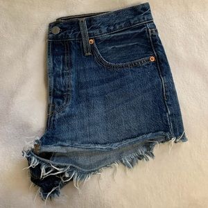 Dark Wash Levi shorts